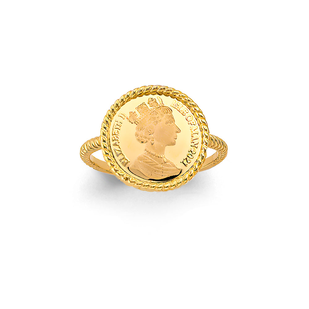 14K Yellow Gold Queen Elizabeth Ring / Set