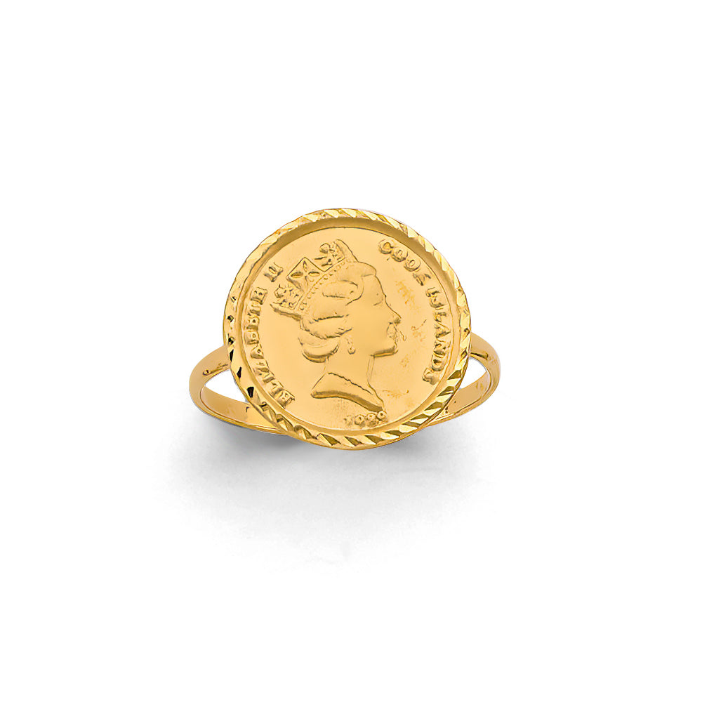 14K Yellow Gold Queen Elizabeth Ring / Set