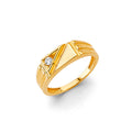 14K Yellow Gold CZ Ring