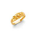 14K Yellow Gold Nugget Ring