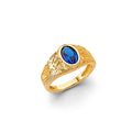 14K Yellow Gold CZ Ring