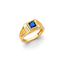 14K Yellow Gold CZ Ring
