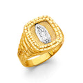 14K Two Tone Gold Guadalupe Men'S Ring