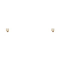 14K Yellow Gold 2 mm Round Stamp Screw Stud (ST123)