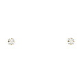 14K Yellow Gold 3 mm Square Stamp Screw Stud (ST129)