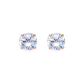 14K Yellow Gold 6 mm Round Bsk Screw Stud (ST143)