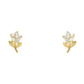 14K Yellow Gold Stud Earrings (ST240)