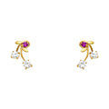 14K Yellow Gold Stud Earrings (ST246)
