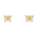 14K Yellow Gold Stud Earrings (ST252)