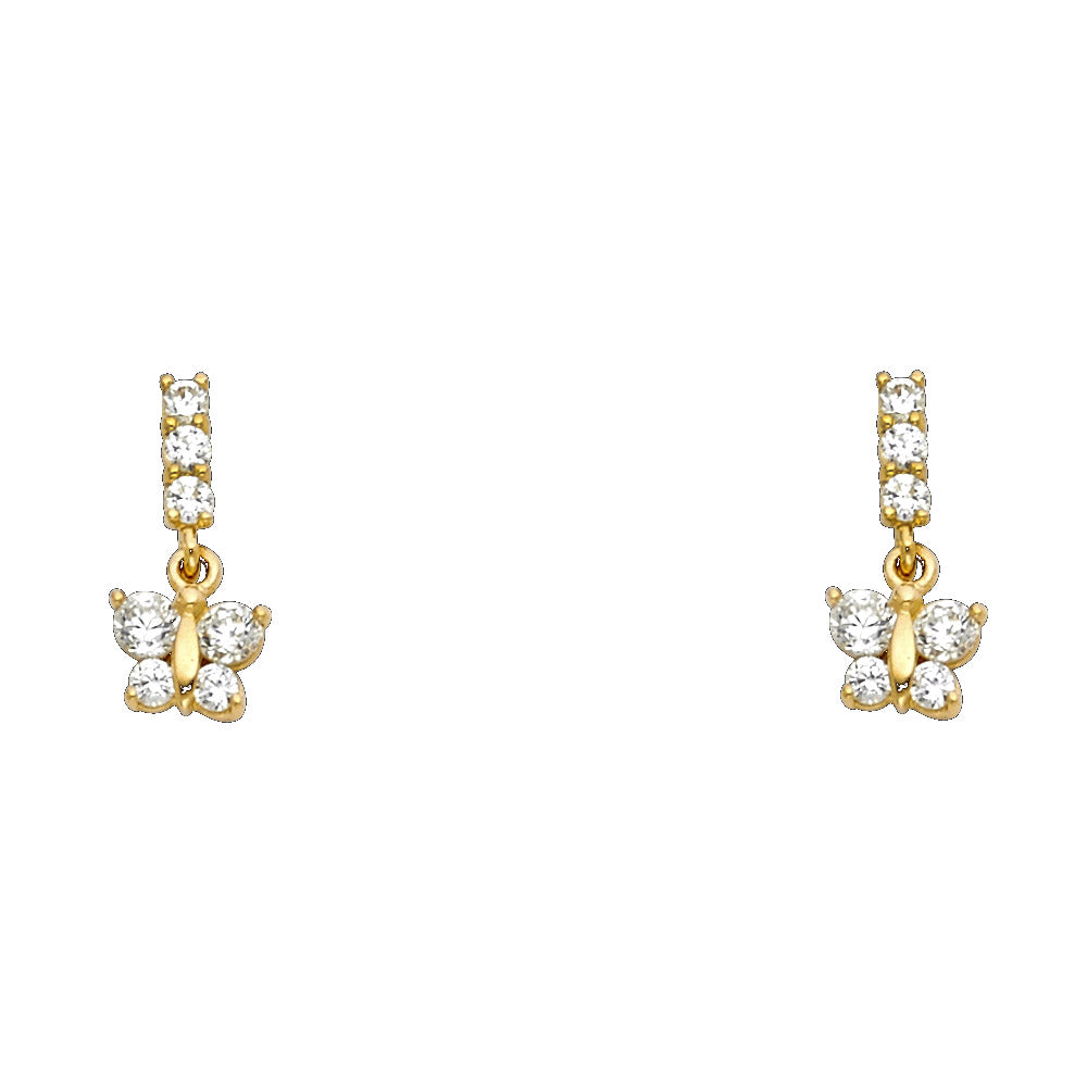 14K Yellow Gold Stud Earrings (ST260)