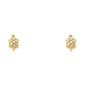 14K Yellow Gold Turtle CZ Stud (ST269)