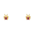 14K Yellow Gold Stud Earrings (ST285)
