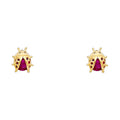 14K Yellow Gold Stud Earrings (ST286)