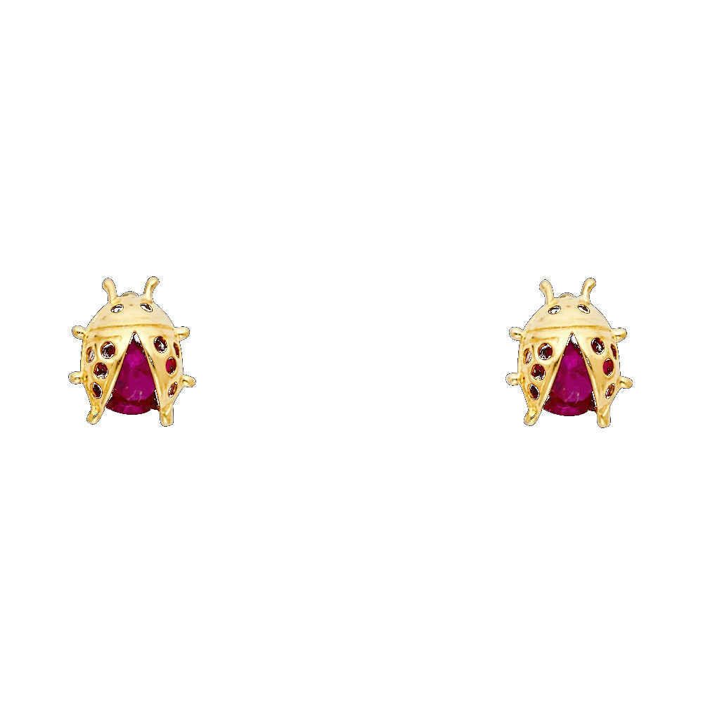 14K Yellow Gold Stud Earrings (ST286)