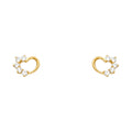 14K Yellow Gold Stud Earrings (ST317)