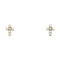 14K Yellow Gold Stud Earrings (ST339)