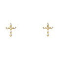 14K Yellow Gold Stud Earrings (ST340)