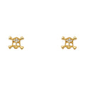 14K Yellow Gold Stud Earrings (ST356)