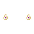 14K Yellow Gold Stud Earrings (ST367)