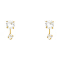 14K Yellow Gold Stud Earrings (ST378)