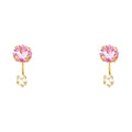 14K Yellow Gold Stud Earrings (ST379)