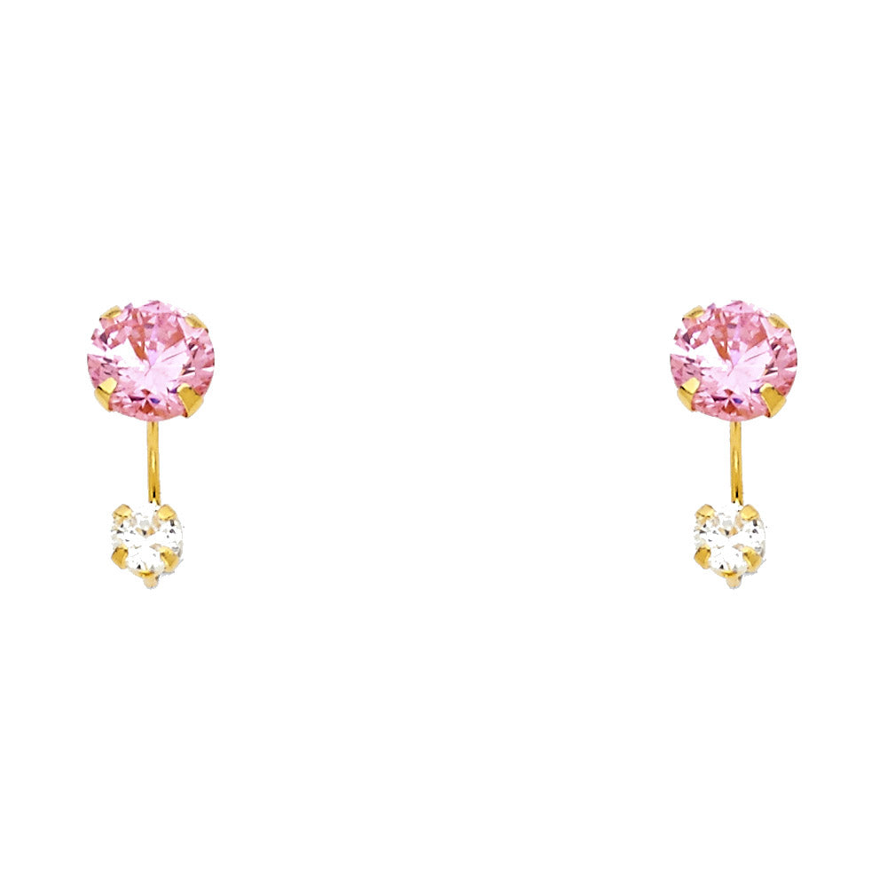 14K Yellow Gold Stud Earrings (ST379)