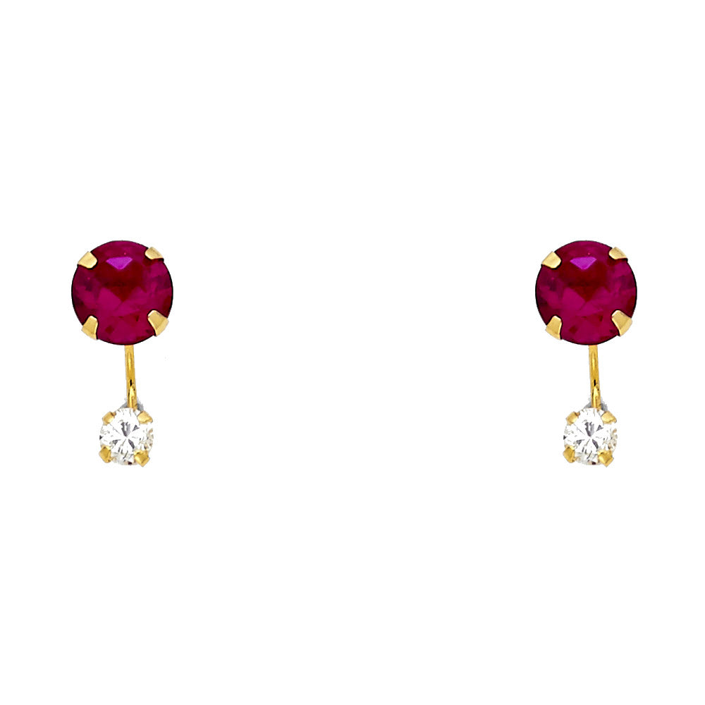 14K Yellow Gold Stud Earrings (ST380)