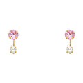 14K Yellow Gold Stud Earrings (ST382)