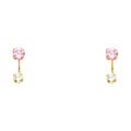 14K Yellow Gold Stud Earrings (ST385)