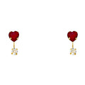 14K Yellow Gold Stud Earrings (ST388)