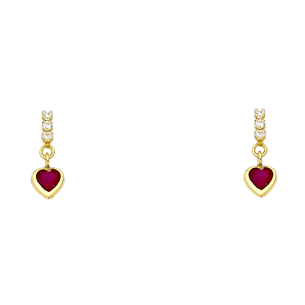 14K Yellow Gold Stud Earrings (ST402)