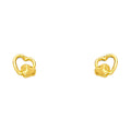 14K Yellow Gold Stud Earrings (ST433)