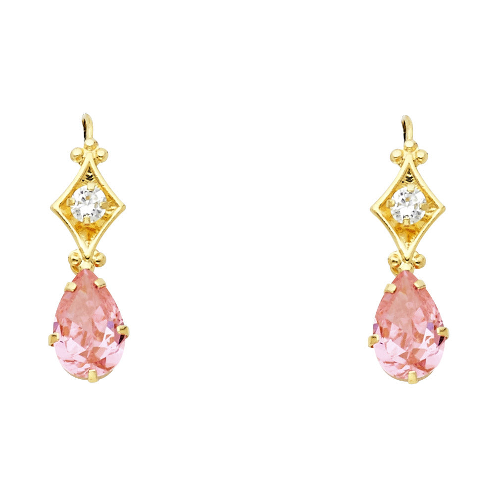 14K Yellow Gold Stud Earrings (ST477)