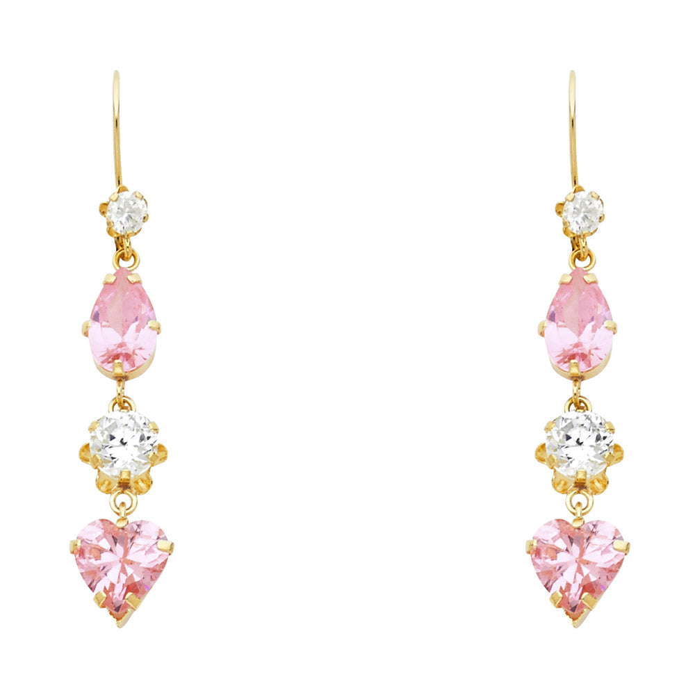 14K Yellow Gold Stud Earrings (ST479)