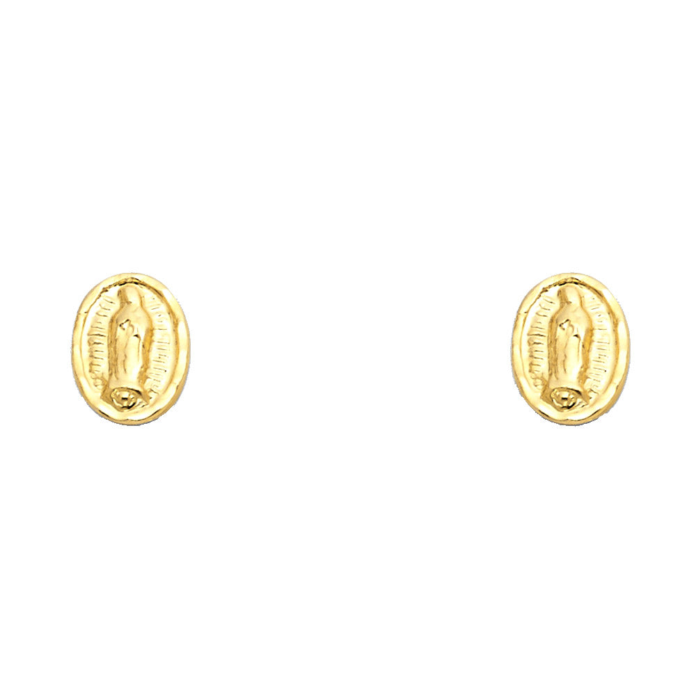 14K Yellow Gold Stud Earrings (ST502)