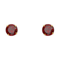 14K Yellow Gold 5 mm Round Stud Earrings (Jan - Dec)
