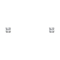14K White Gold Princess 3 mm Stud (ST526)