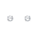 14K White Gold Round 7 mm Stud (ST531)