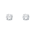 14K White Gold Round 8 mm Stud (ST532)