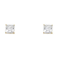 14K Yellow Gold Princess 6 mm Stud (ST533)