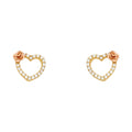14K Yellow Gold Stud Earrings (ST540)