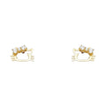 14K Yellow Gold Stud Earrings (ST542)