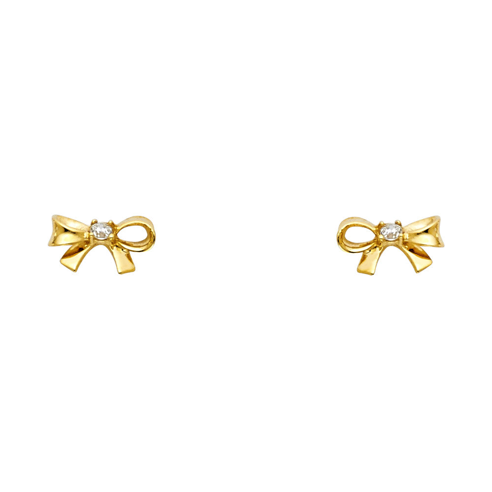 14K Yellow Gold Stud Earrings (ST545)