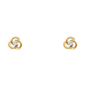 14K Yellow Gold Stud Earrings (ST566)