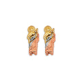 14K Yellow White Rose Gold St. Jude Stud Earring W/ Screw Back