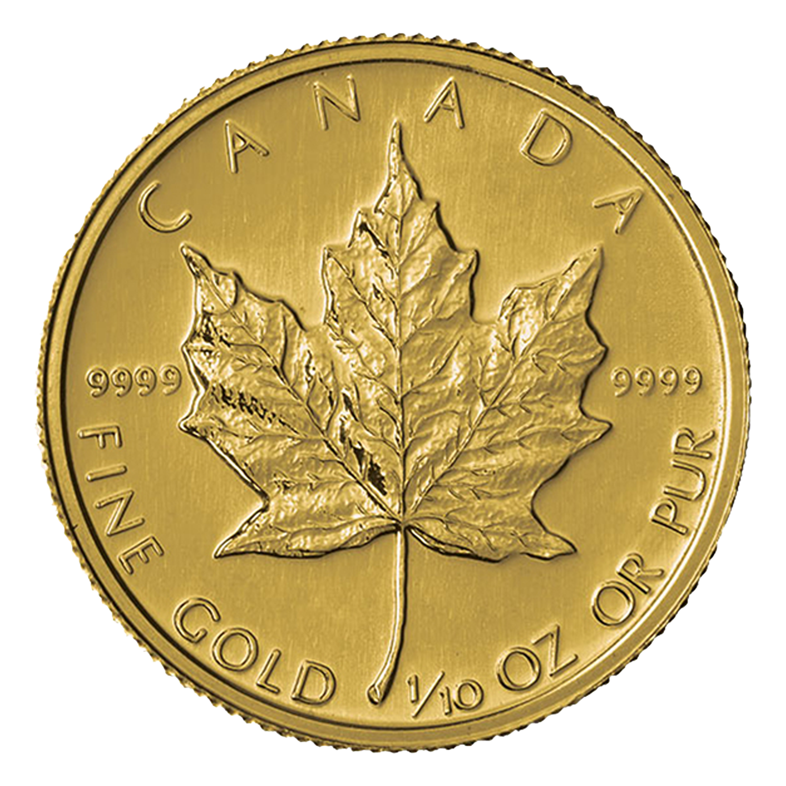 1/10 oz Canadian Gold Maple Leaf Coins