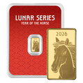 Buy 1 g Gold Year of the Horse Bar (2026) {CAN: Shipping Week of Feb 16th}