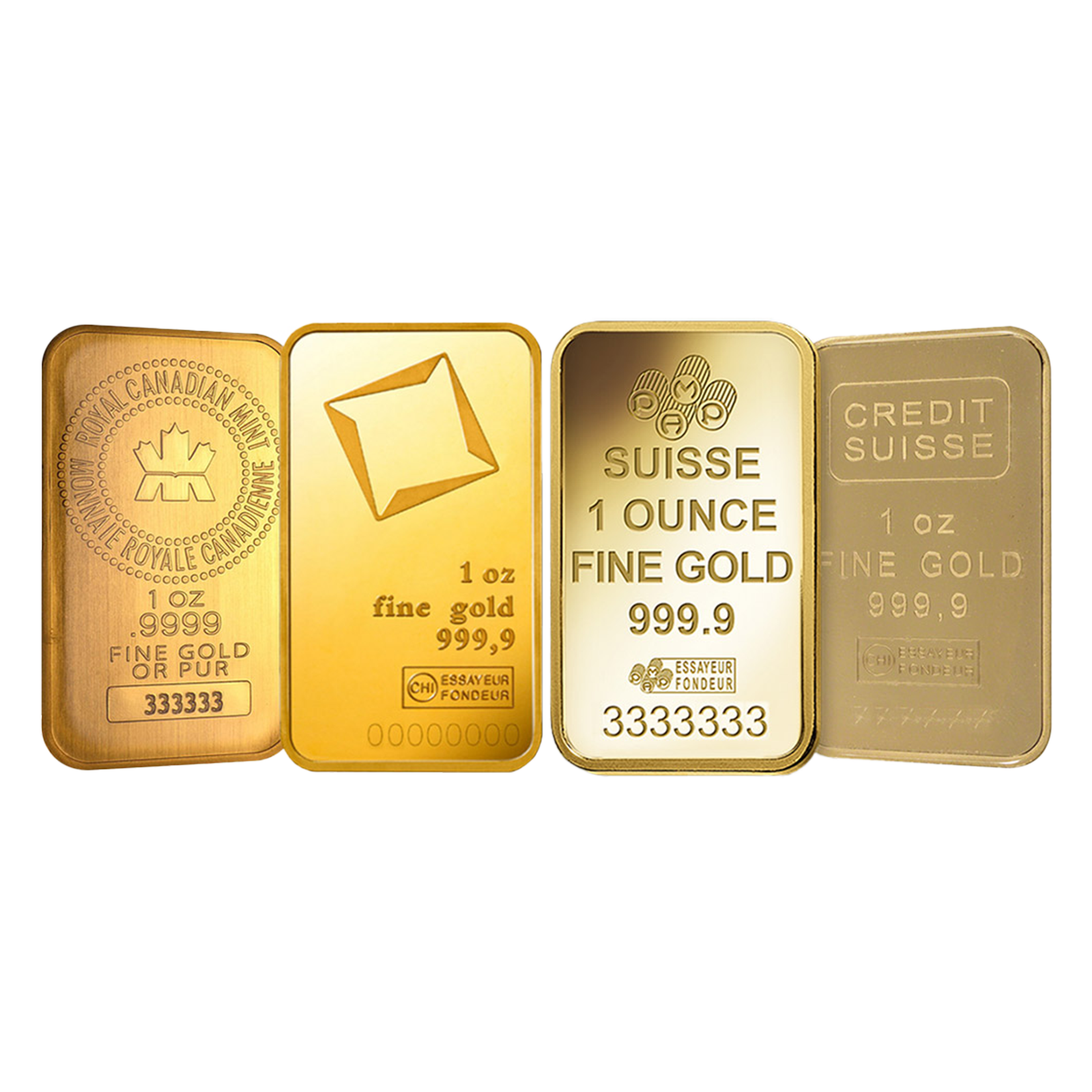 1 oz Gold Bars