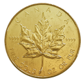 1 oz Gold Maple Leaf Coin (wear and tear)