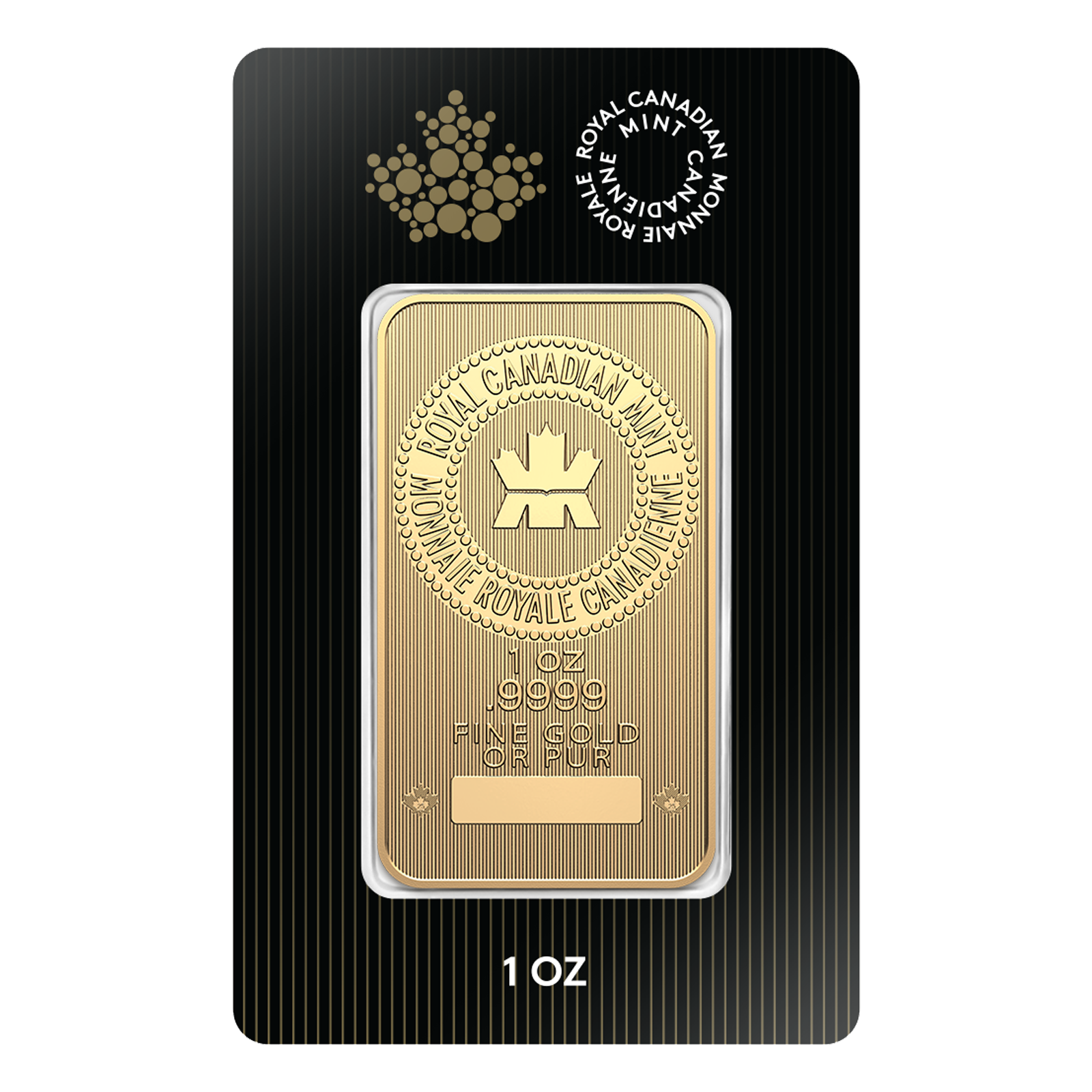 1 oz Gold Bar - Royal Canadian Mint